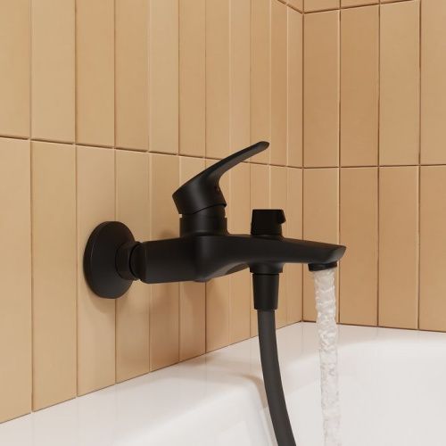 Смеситель для ванны и душа IDDIS Ray RAYBL02i02WA настенный черный - фото 3