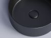 Раковина из сантехнического фарфора Ceramica Nova ELEMENT CN6032MB 40х40 накладная цвет черный без отверстий под смеситель