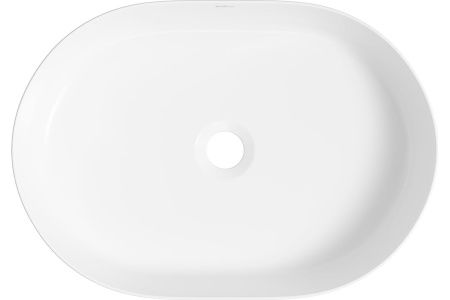 Раковина из сантехнического фарфора Wellsee Belle Spa 335702000 50х40 накладная цвет белый без отверстий под смеситель