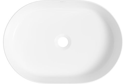 Раковина из сантехнического фарфора Wellsee Belle Spa 335702000 50х40 накладная цвет белый без отверстий под смеситель - фото 3