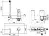 Смеситель для раковины Paffoni Light LIG106NO встраиваемый в стену черный