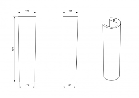 Пьедестал для раковины Santek Бск 1WH110591