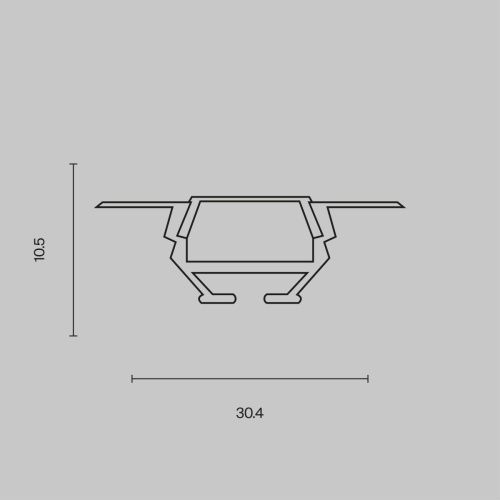 Алюминиевый профиль встраиваемый Maytoni Led Strip ALM010S-2M - фото 3