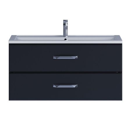 Тумба под раковину Uperwood Foster 291020519 100х50 подвесная цвет черный