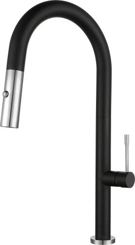 Смеситель для кухни Rivelato 3972500 antracite cromo на мойку черный/хром - фото 2