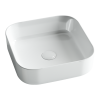 Раковина из сантехнического фарфора Ceramica Nova ELEMENT CN6012 40х40 накладная цвет белый без отверстий под смеситель