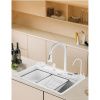 Кухонная мойка Savol S-SC002W 75х45 цвет белый поверхность матовая