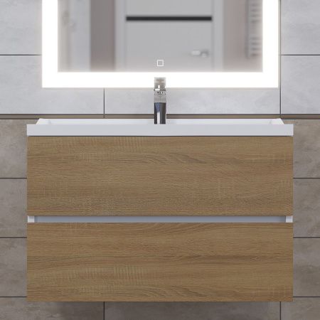 Раковина из искусственного камня Uperwood Family 293020630 80х50 полувстраиваемая цвет белый