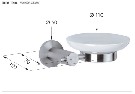 Мыльница Remer Minimal INOX Mi10INOXCR