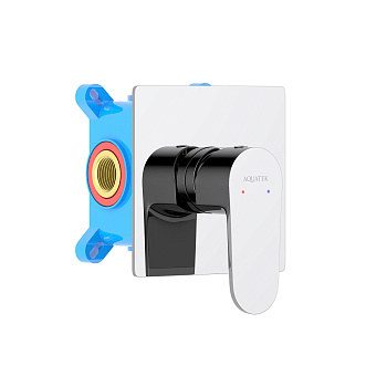 Смеситель для душа Aquatek ОБЕРОН AQ1266CR встраиваемый в стену хром без термостата