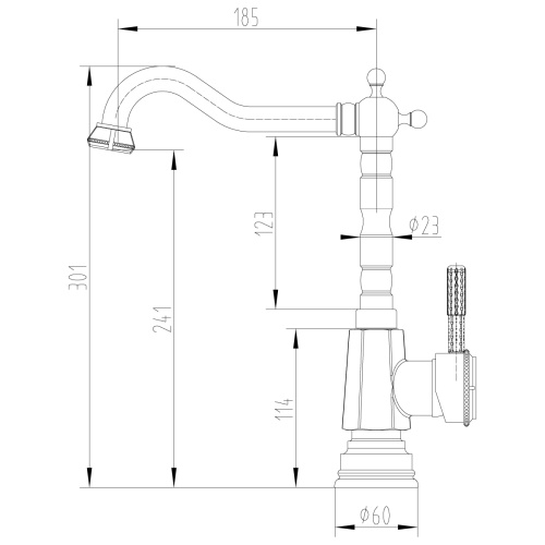 Смеситель для кухни LeMark Jasmine LM6605B на мойку бронза - фото 2