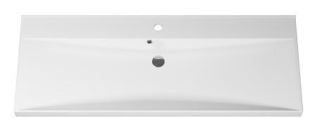 Раковина мебельная из искусственного камня Misty D4019 120 Р-Мис14120-4019Д 120х50 накладная цвет белый