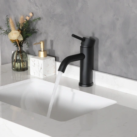 Смеситель Gid Cascada Inga SS096-BM-K (SS096BMK) на раковину черный матовый