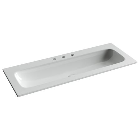 Раковина из сантехнического фарфора Ceramica Nova GRACE CN7024 121х46 накладная цвет белый