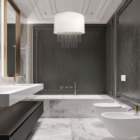 Люстра на штанге Milosh Tendence Karol (Карол) 0865CL-3GD