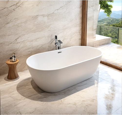 Ванна акриловая Cerutti SPA CT10514 170х75 отдельностоящая овальная