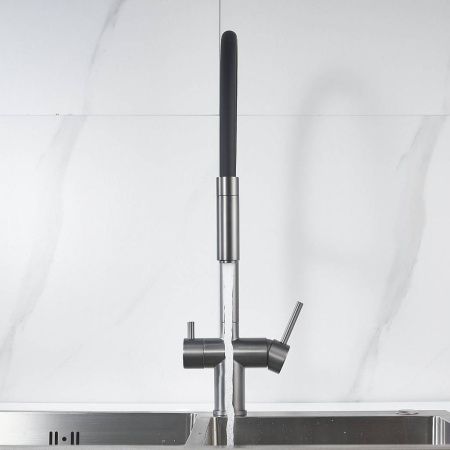 Смеситель для кухни Maretti Calabria CA31RGF11 на мойку серый