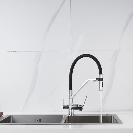 Смеситель для кухни Shevanik S278 на мойку хром