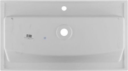 Раковина из искусственного камня Aquanet Электра 00326514 90х50 полувстраиваемая цвет белый 1 отверстие под смеситель