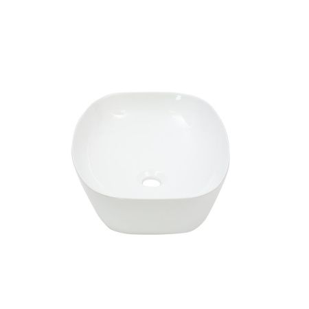 Раковина из сантехнического фарфора Melana 320352-805 50х40 накладная цвет белый без отверстий под смеситель