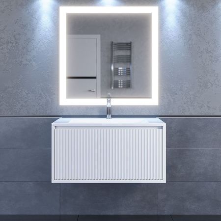 Тумба с раковиной Uperwood Next Premium 3930205168 80х50 цвет белый