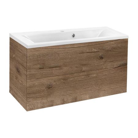 Тумба под раковину Vincea Mia VMC-2MA900VO 90х50 подвесная цвет коричневый