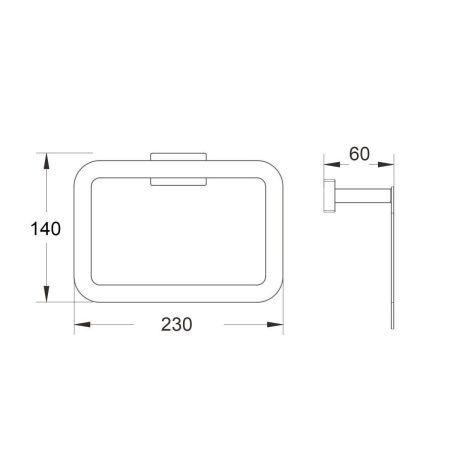 Кольцо для полотенец Shevanik SG56 SG5606
