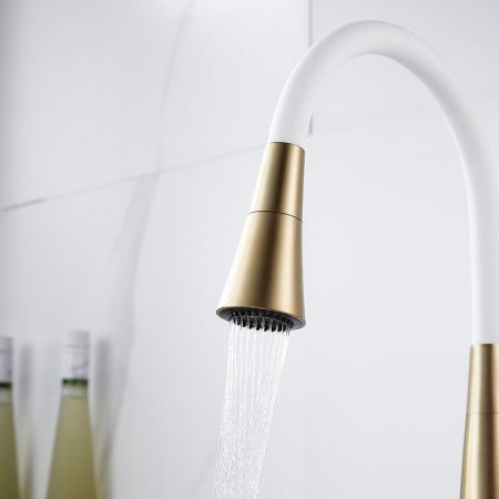 Смеситель для кухни Rose R213G на мойку золото