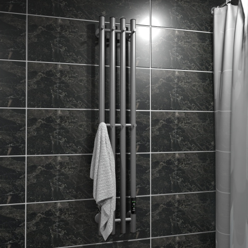 Полотенцесушитель Маргроид Inaro Inaro-12018-1049-7024R 21х120 электрический графитовый серый - фото 3