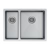 Кухонная мойка Paulmark GERBERG 59/2S UNI PM225944-BSR 35х40 цвет серый поверхность брашированная