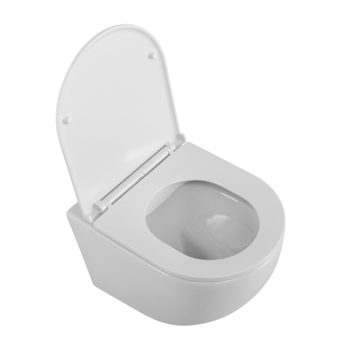 Унитаз подвесной BelBagno UNO BB3105CHR/SC белый с сиденьем микролифт безободковый каскадный смыв - фото 2