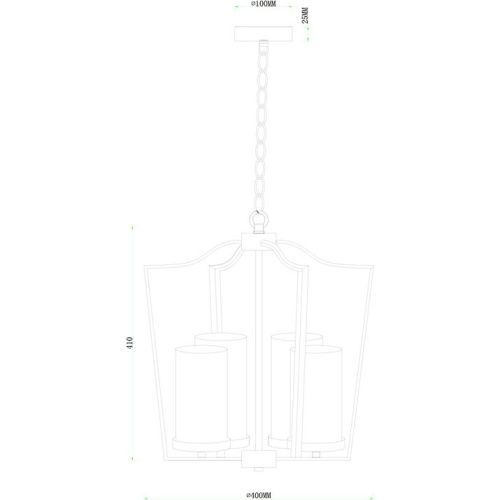 Люстра подвесная Arte Lamp Nuvola (Нувола) A7017SP-4BK - фото 4