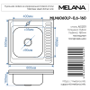 Кухонная мойка Melana 015 t L (*10) 60х60 цвет хром поверхность полированная