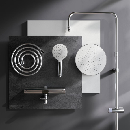 Душевая стойка Am.Pm Spirit V2.0 F0770A500 настенная цвет хром с термостатом