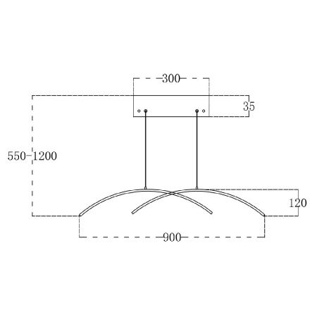 Светильник подвесной Escada Skyline (Скылине) 10212/S LED Black