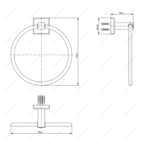 Полотенцедержатель Melana 862009-1 - фото 2 Полотенцедержатель Melana 862009-1 - фото 2