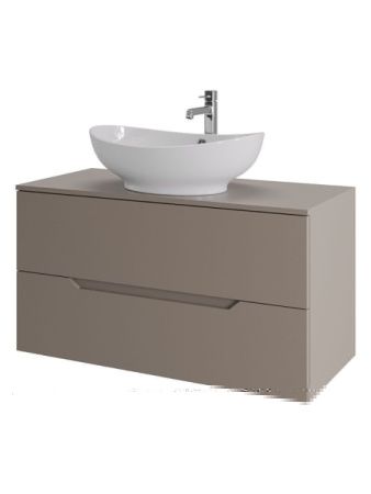 Тумба с раковиной Orange Line Li-100TuLMDF+B08-585W 100х50