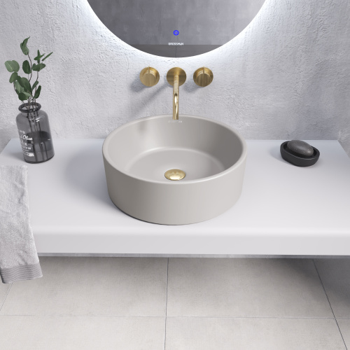 Раковина Grossman Color 41 см GR-3013GLM накладная цвет серый матовый - фото 2