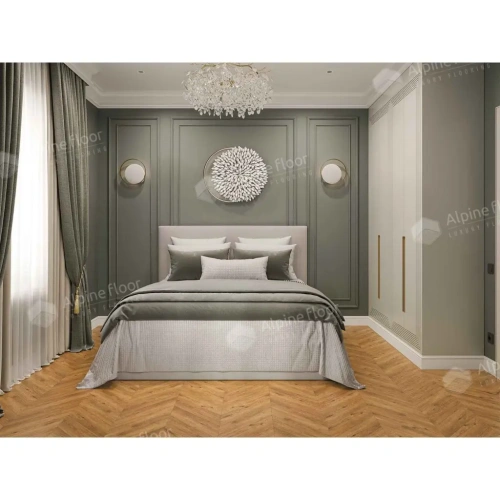 SPC ламинат Alpine Floor Chervon Alpine ECO 18-16 MC Tesoro Chevron толщина 0.5 см 43 класс 600х127 - фото 2