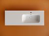 Раковина из сантехнического фарфора Ceramica Nova ELEMENT CN7006R 120х50 накладная цвет белый 1 отверстие под смеситель
