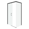 Душевой уголок Cerutti SPA VITO110B-L 110х80 стекло прозрачное профиль черный без поддона
