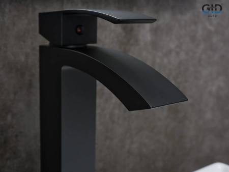 Смеситель Gid Cascada Victoria L120-BM-D (L120BMD) на столешницу черный матовый