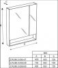 Зеркало-шкаф Roca The Gap Original ZRU9302887 80х90 подвесной цвет белый