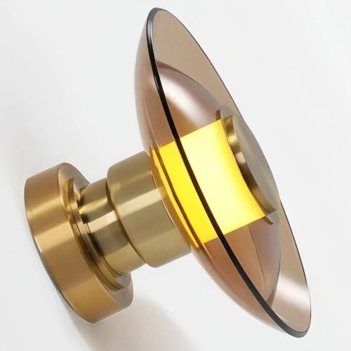 Светильник настенно-потолочный Delight Collection 8665W/S gold/amber - фото 3