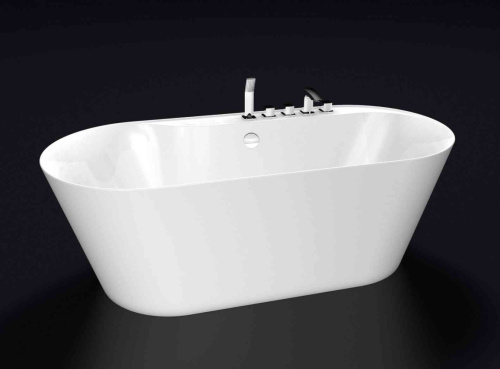 Ванна акриловая BelBagno BB14 178х84 отдельностоящая овальная - фото 2