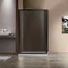 Душевой уголок Vincea Garda VSR-1G9012CGB 120х90 стекло тонированное профиль черный без поддона