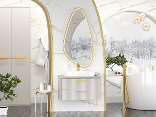 Тумба под раковину Brevita Elche ELC-01080-0502Я 81х51х45 - фото 5