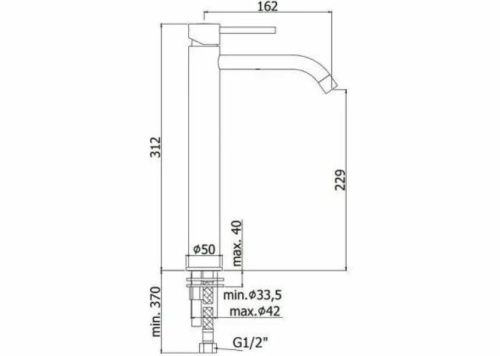 Смеситель Paffoni Light LIG081BO на столешницу белый без термостата - фото 3