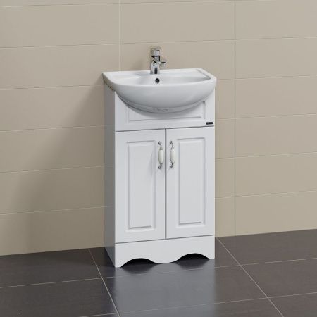 Тумба под раковину СанТа Верона 700111 50х30 напольная цвет белый