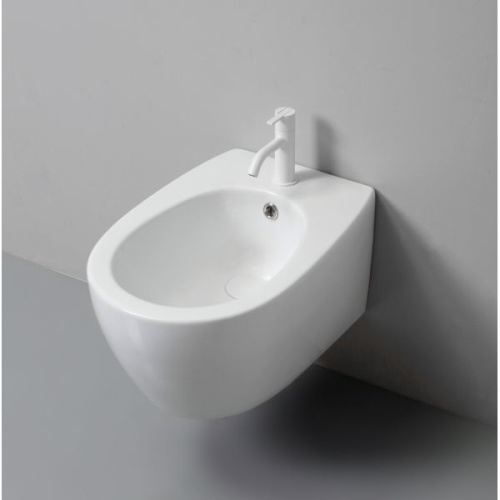 Биде White Ceramic Basic W020401 подвесное - фото 2